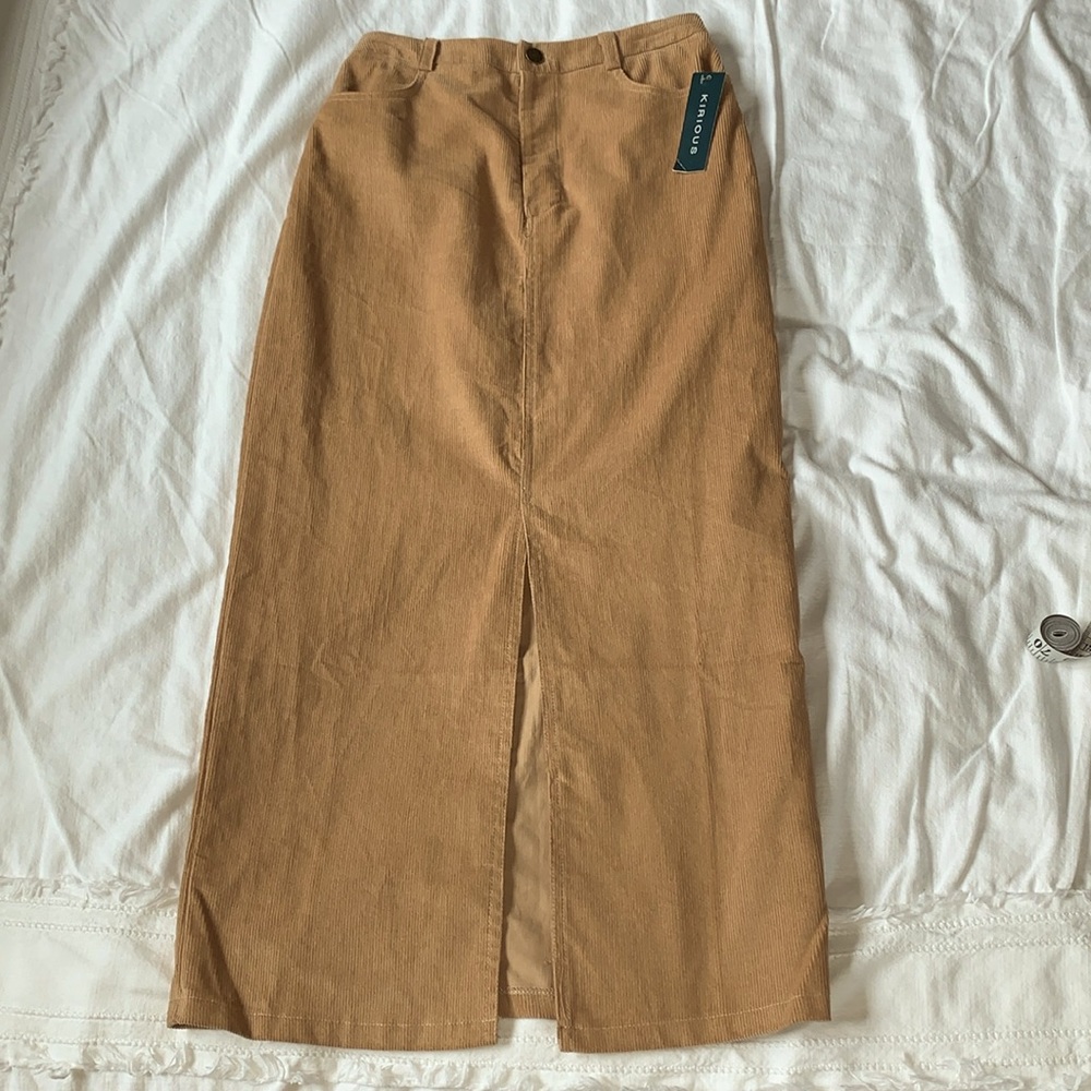 NWT Kirious maxi corduroy skirt